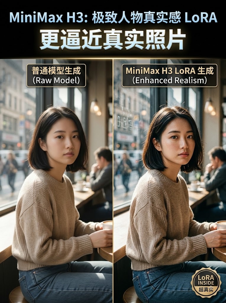 Minimax-H3 Realistic Character Features