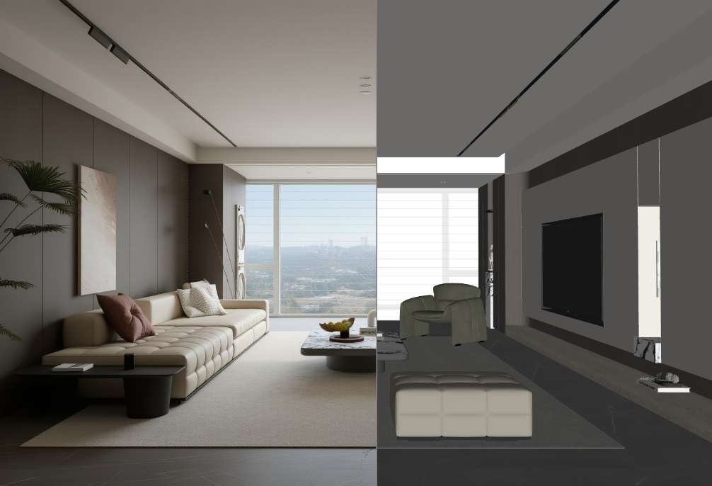 Interior Design - One-click Rendering for Direct Output of Effect ...