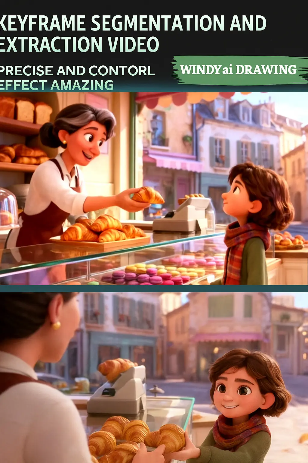 Video keyframe segmentation and extraction