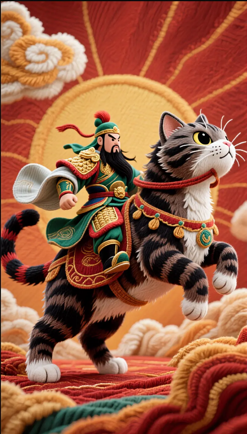 Qianwen 3D Fabric Art Cute Style