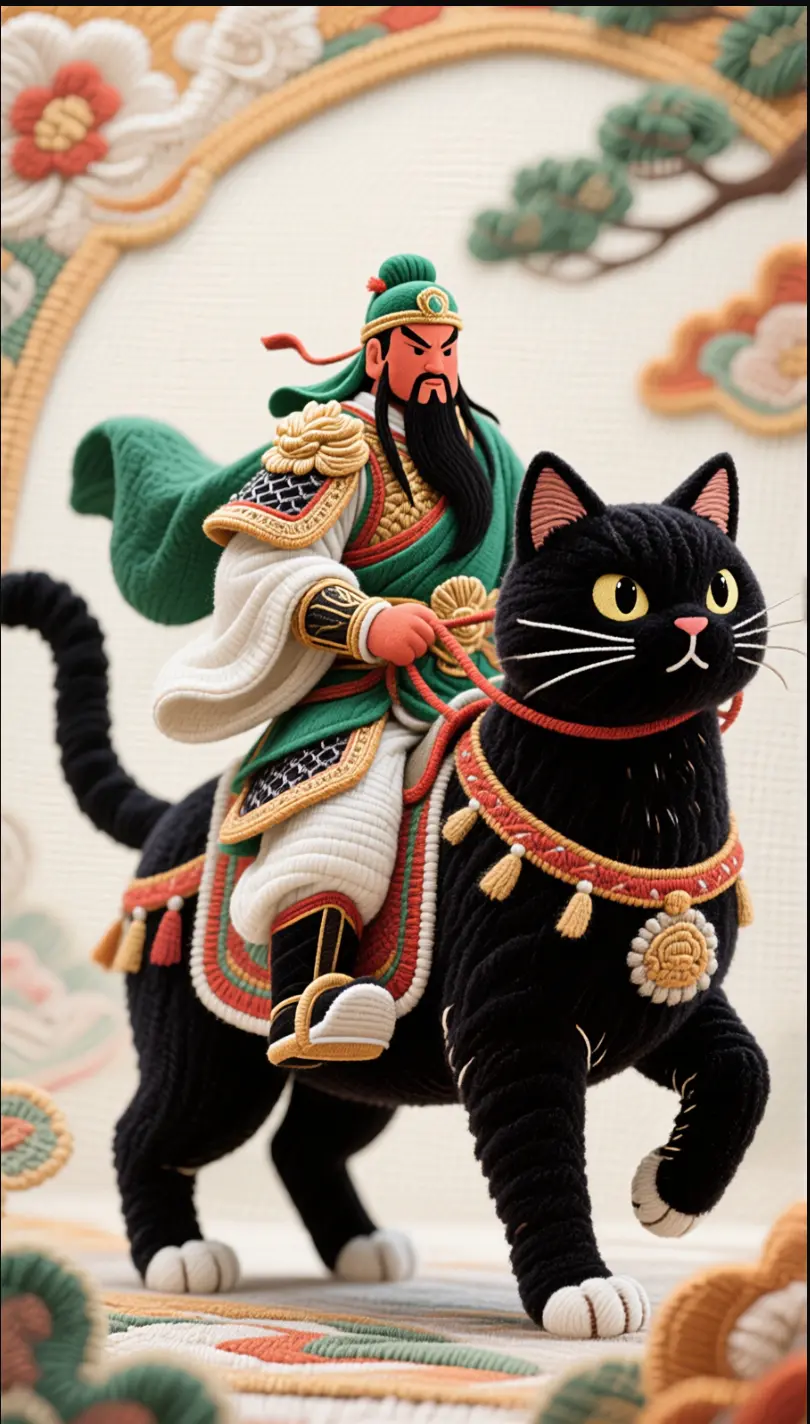 Qianwen 3D Fabric Art Cute Style