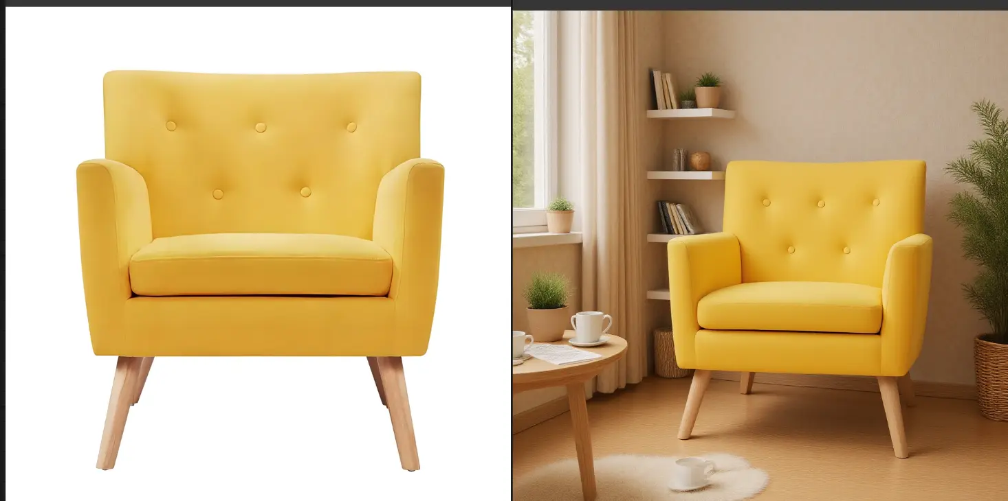 Product white background image change background kontext version