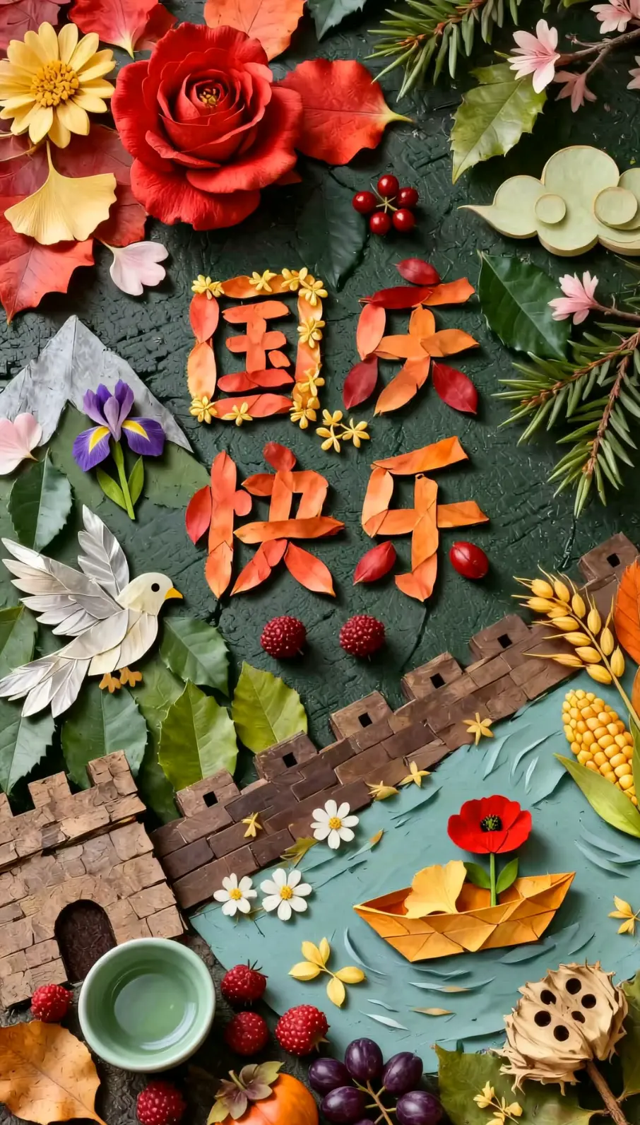 Leaf puzzle style For QwenImage