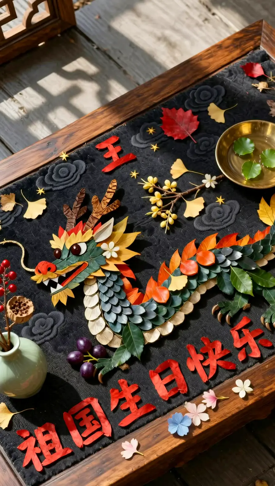 Leaf puzzle style For QwenImage