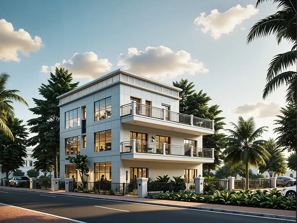 One-click outdoor rendering (perspective bird's-eye view general)