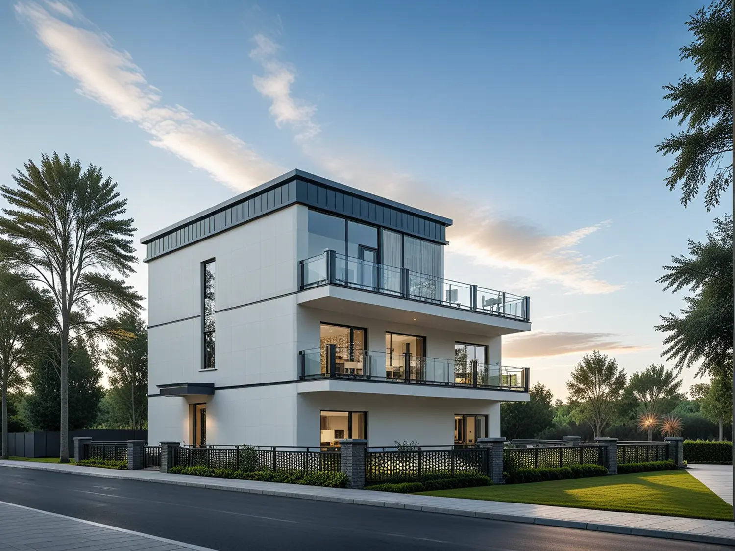 One-click outdoor perspective rendering