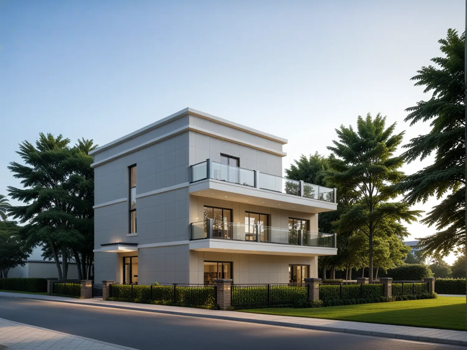 One-click outdoor perspective rendering