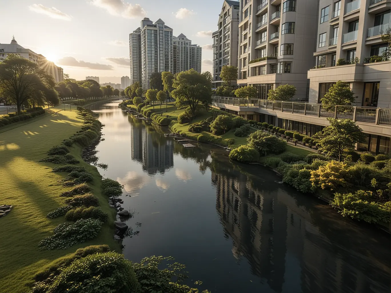 Landscape photo one-click landscape rendering