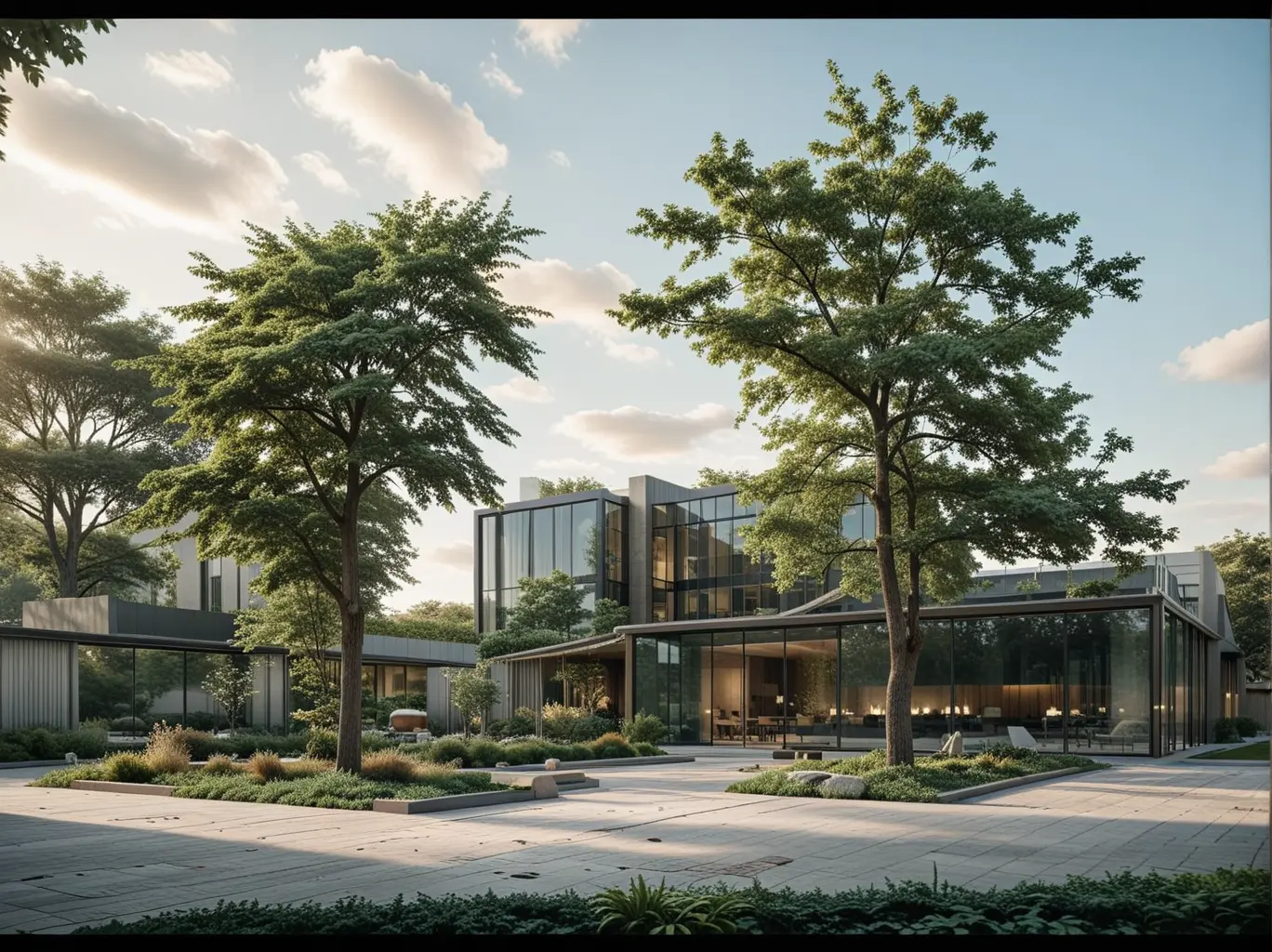 Landscape photo one-click landscape rendering
