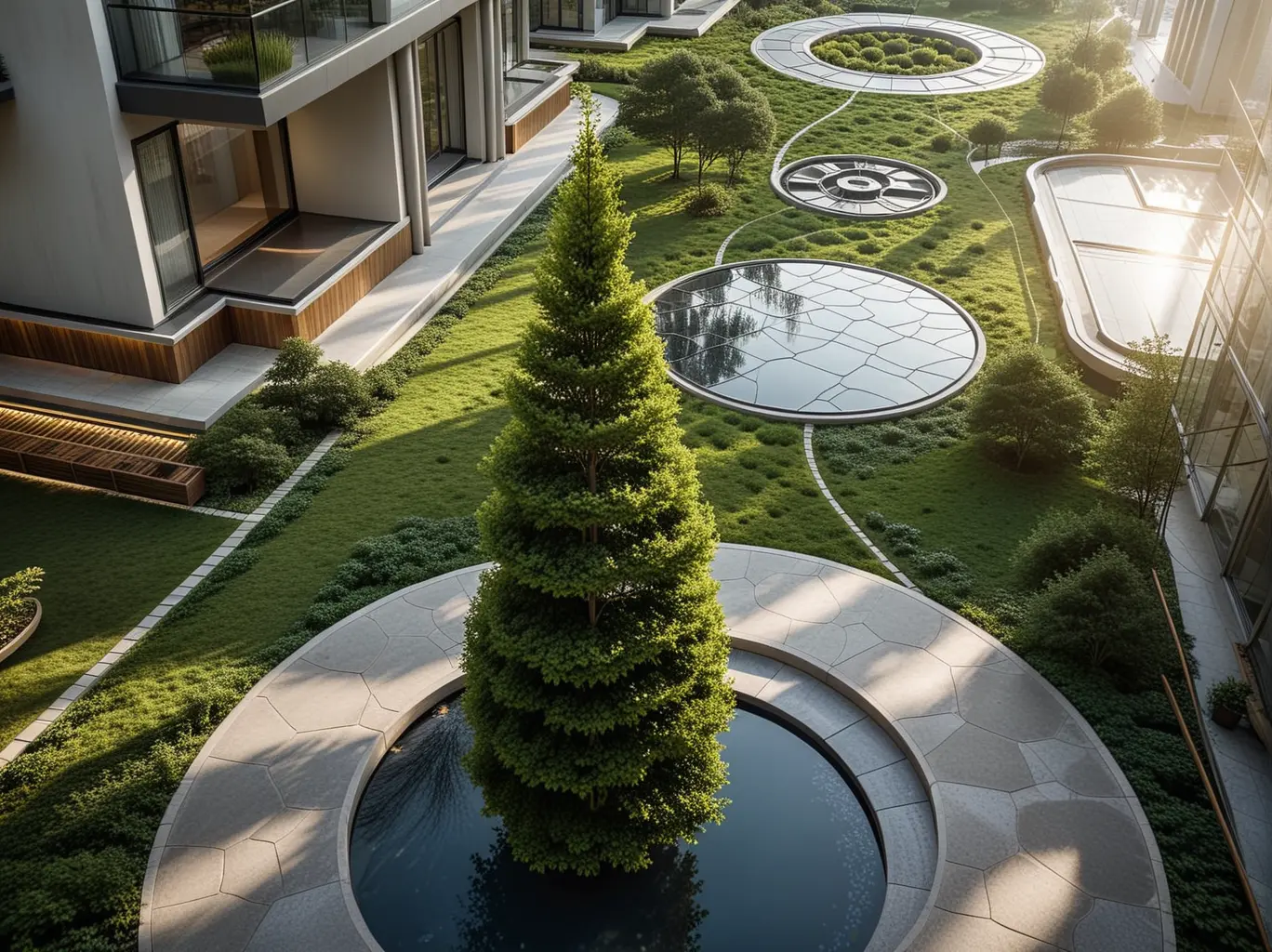 Landscape photo one-click landscape rendering