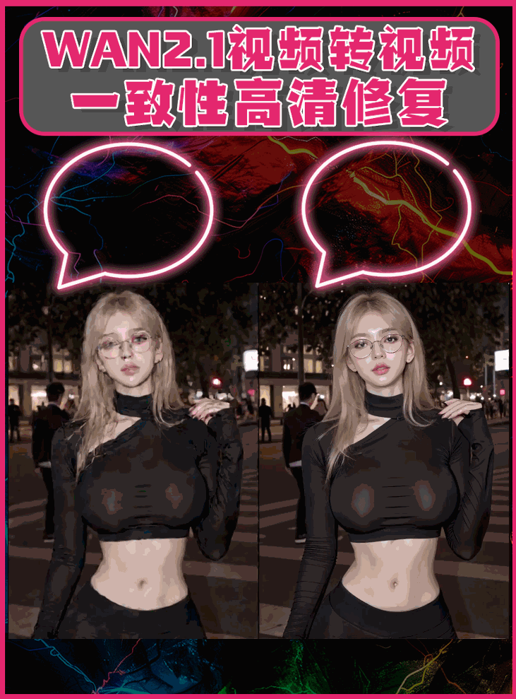 Tongyi Wanxiang WAN2.1 Video-to-Video Consistency Repair StarAI