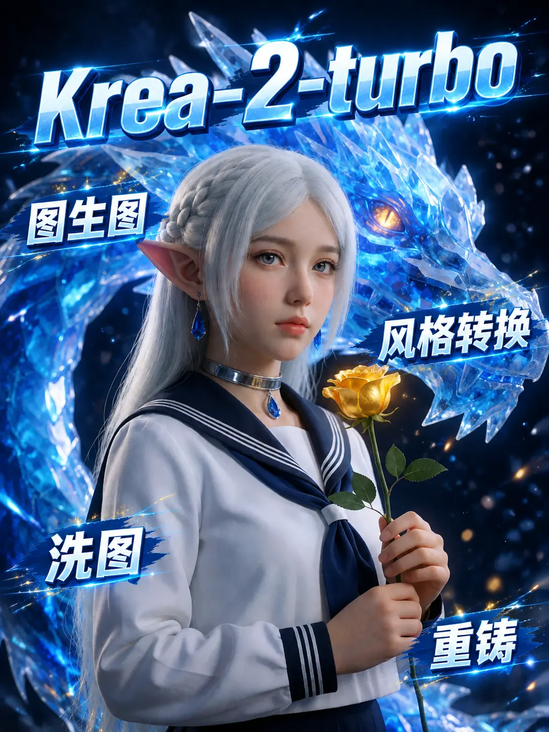 【Krea2 turbo】Image-to-Image | Style Transfer | Redraw & Image Refinement | Free and Fast | Quality Online