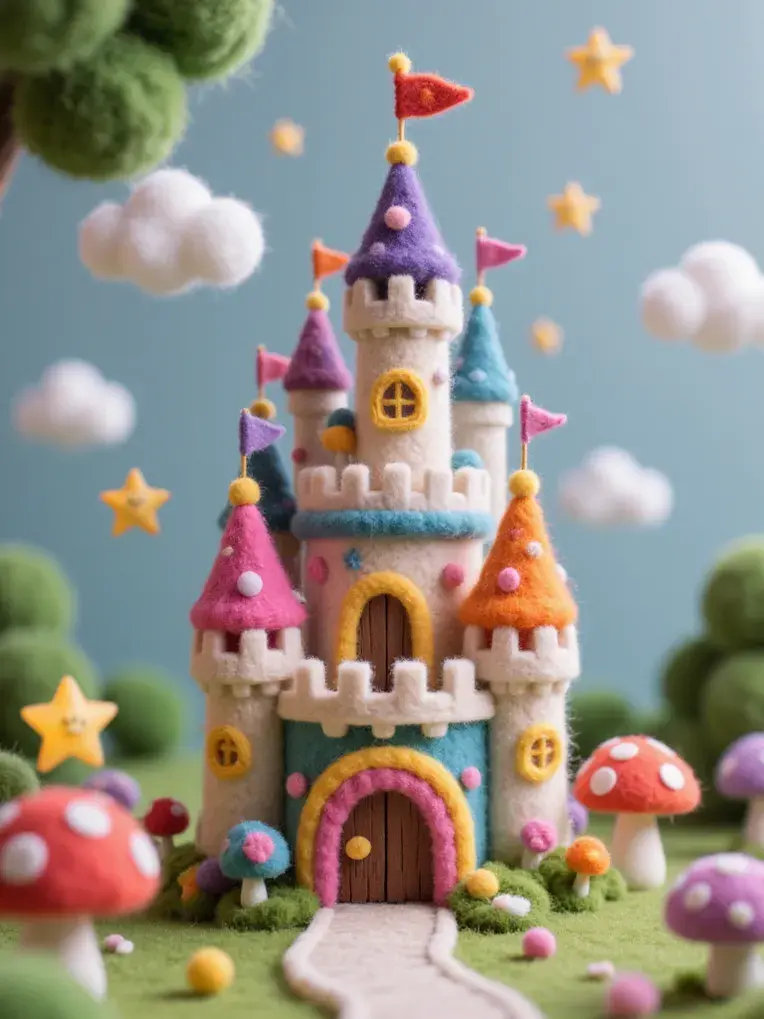 Little Yellow Peach_F.1·Wool Felt·Microscopic·Stop Motion Animation