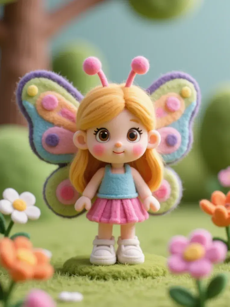 Little Yellow Peach_F.1·Wool Felt·Microscopic·Stop Motion Animation