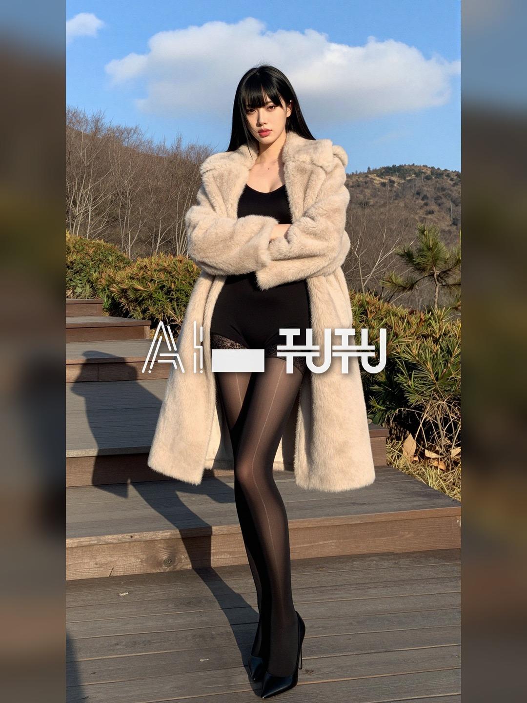 TuTu Hi-Silk Z-Image-Turbo 8D Aurora Glossy Stockings / 图图嗨丝造相8D黑丝