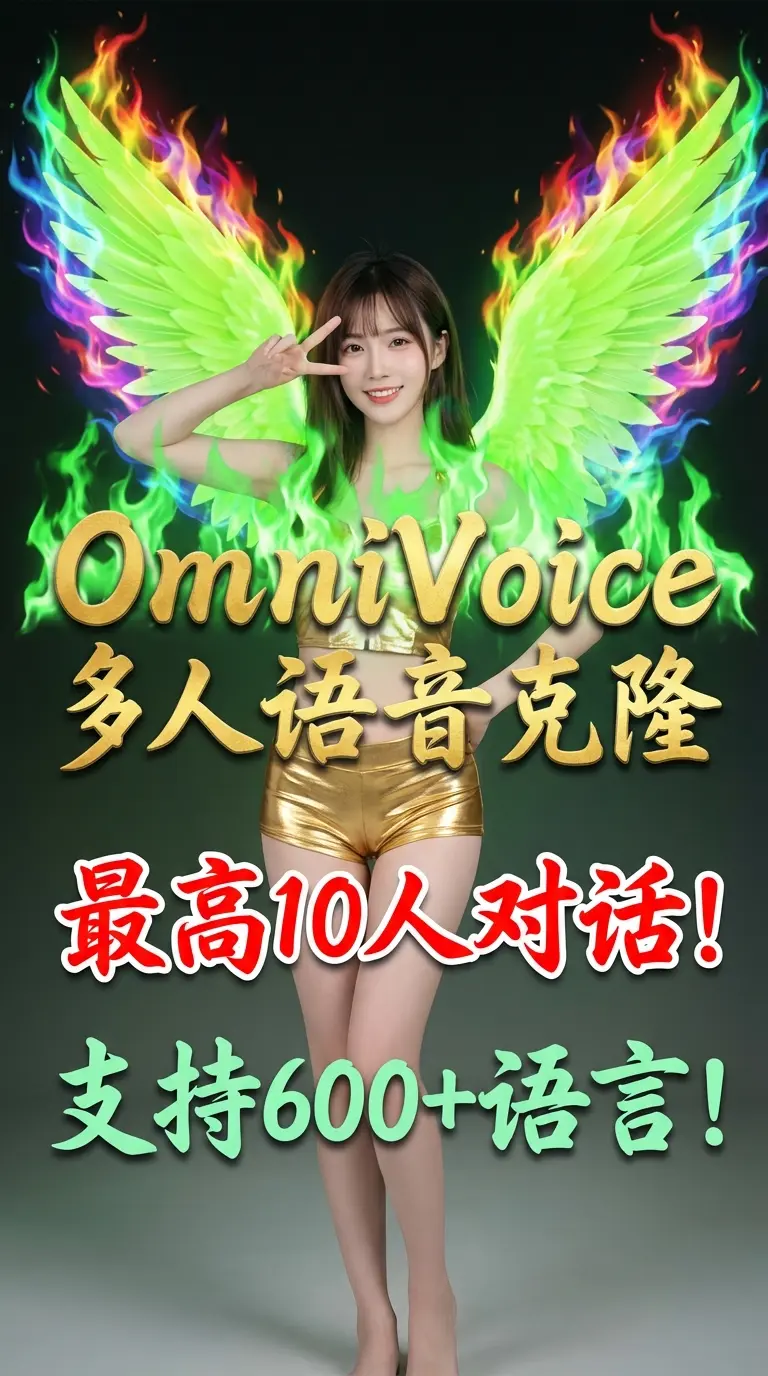 OmniVoice multi-person voice cloning conversation up to 10 people!