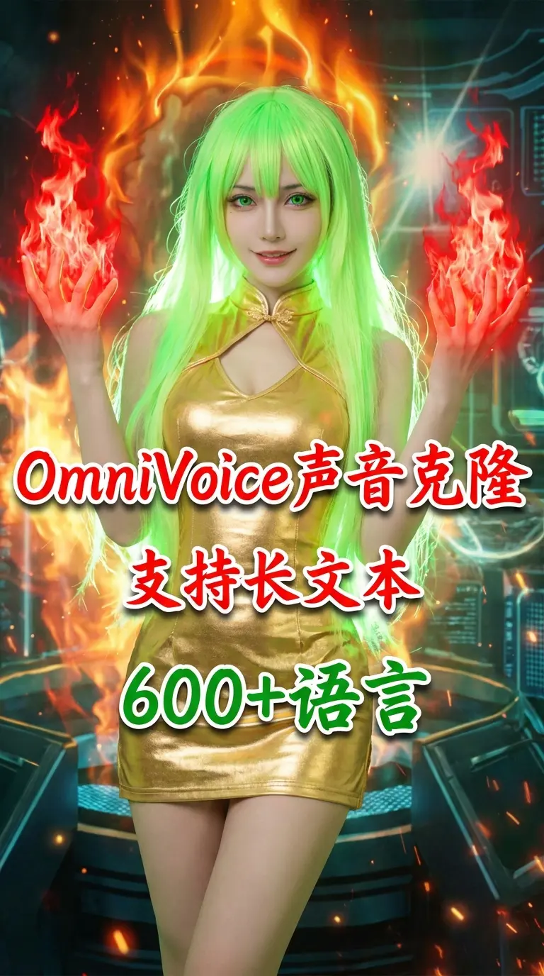 OmniVoice Voice Cloning/Long Text Cloning 600 Language Support