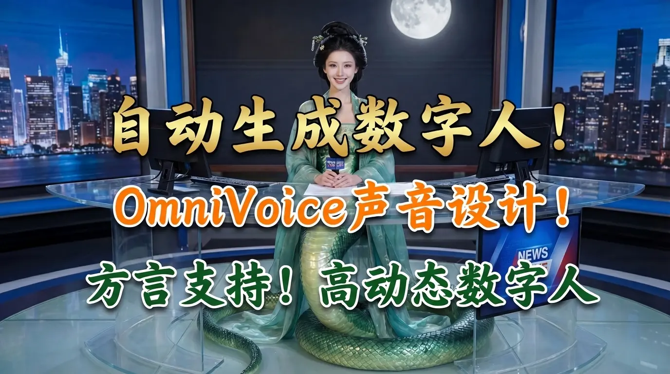 Auto-generate Digital Human V2 OmniVoice Sound Design (Dialect Support!) Infinite Talk Dynamic Digital Human