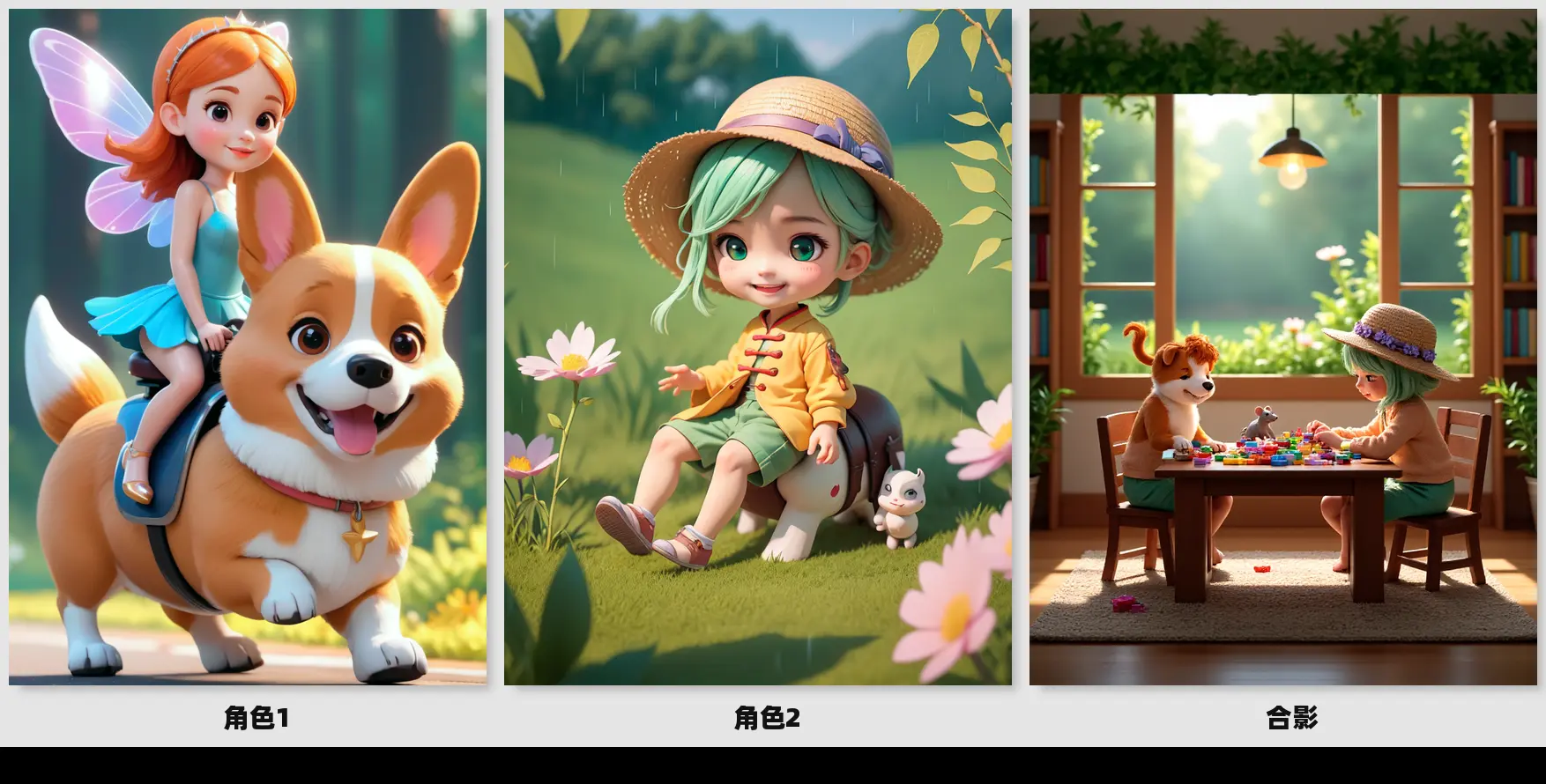 Group Photos of Characters Workflow ByRui. Group Photos of Characters