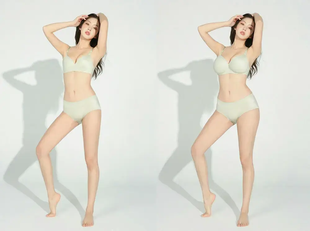 Plump breasts and big hips workflow
