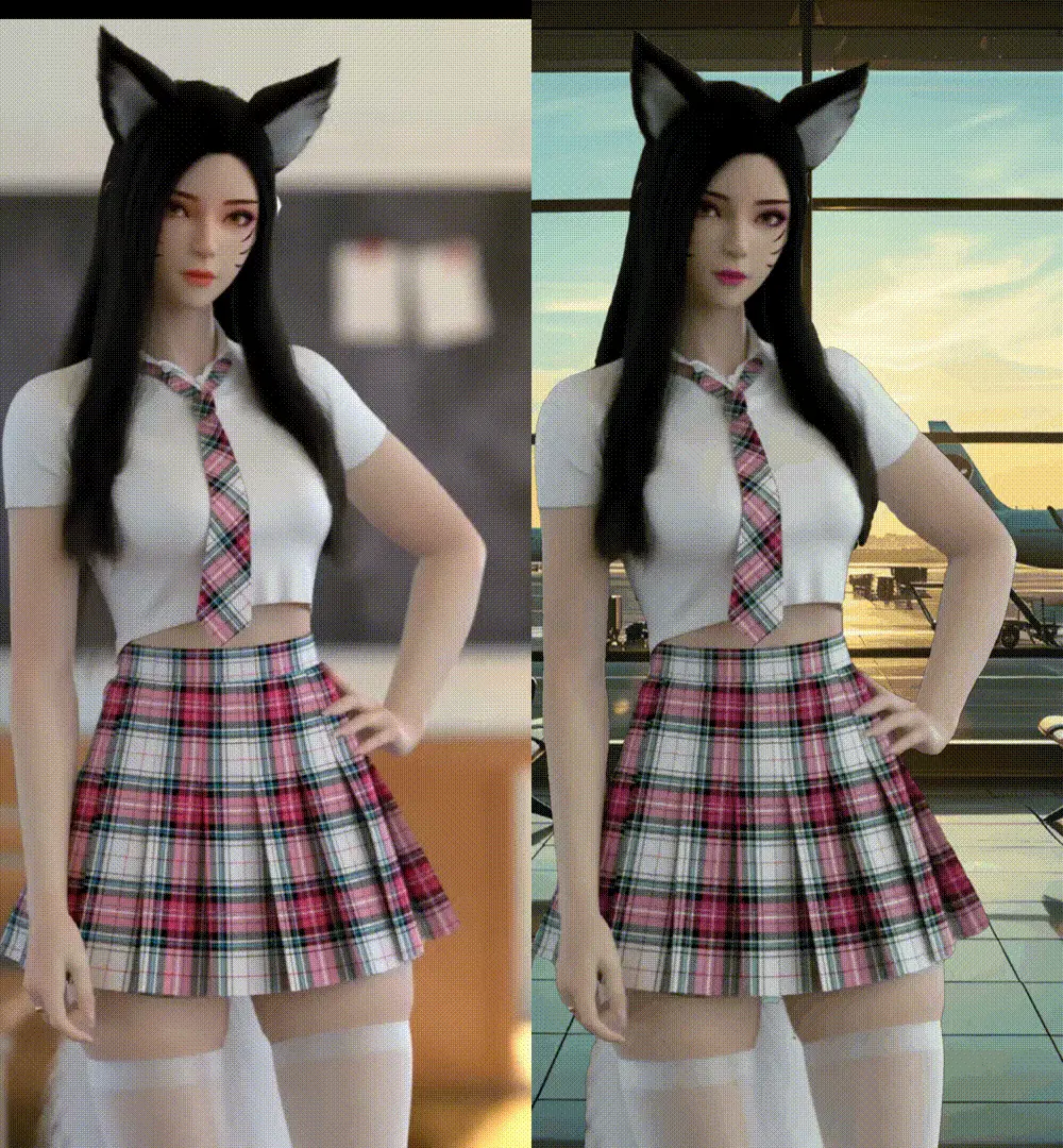 Video background replacement