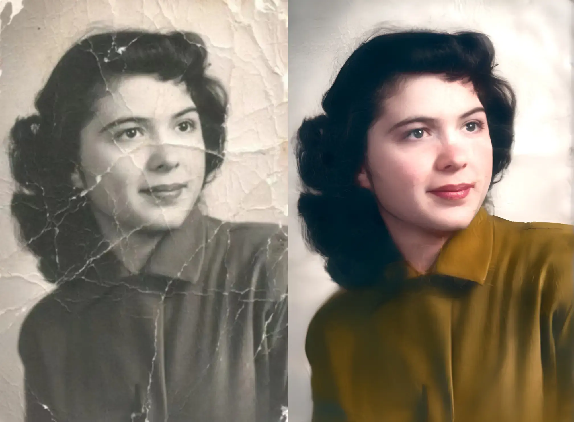 Old photo restoration and coloring