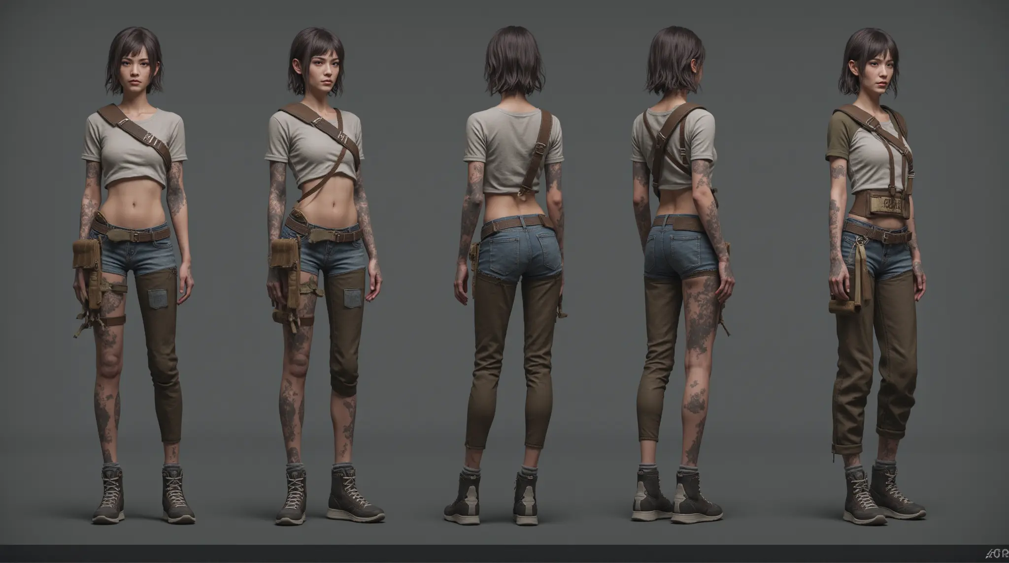 Flux generates consistent multi-view of game characters