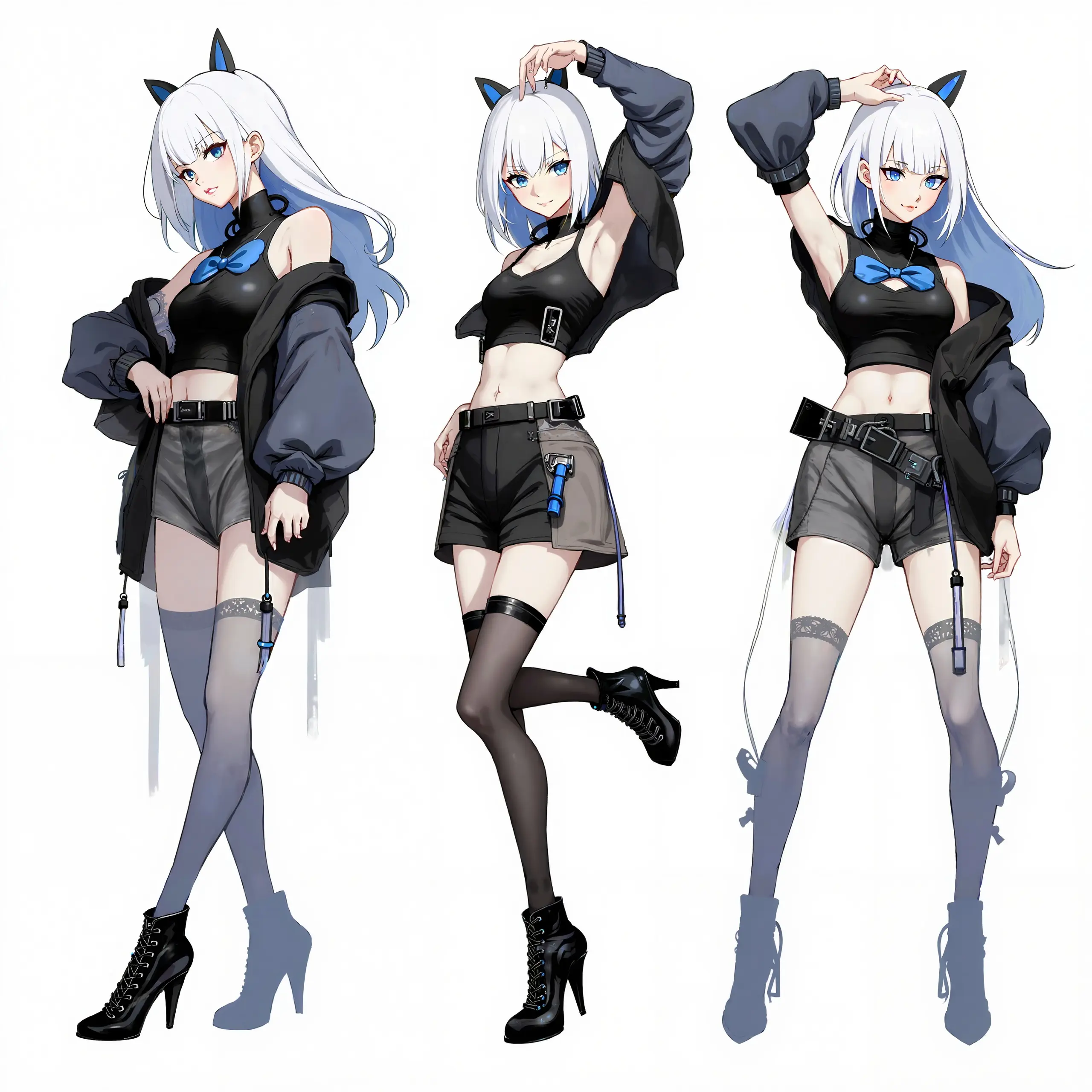 Flux model anime game character multi-view