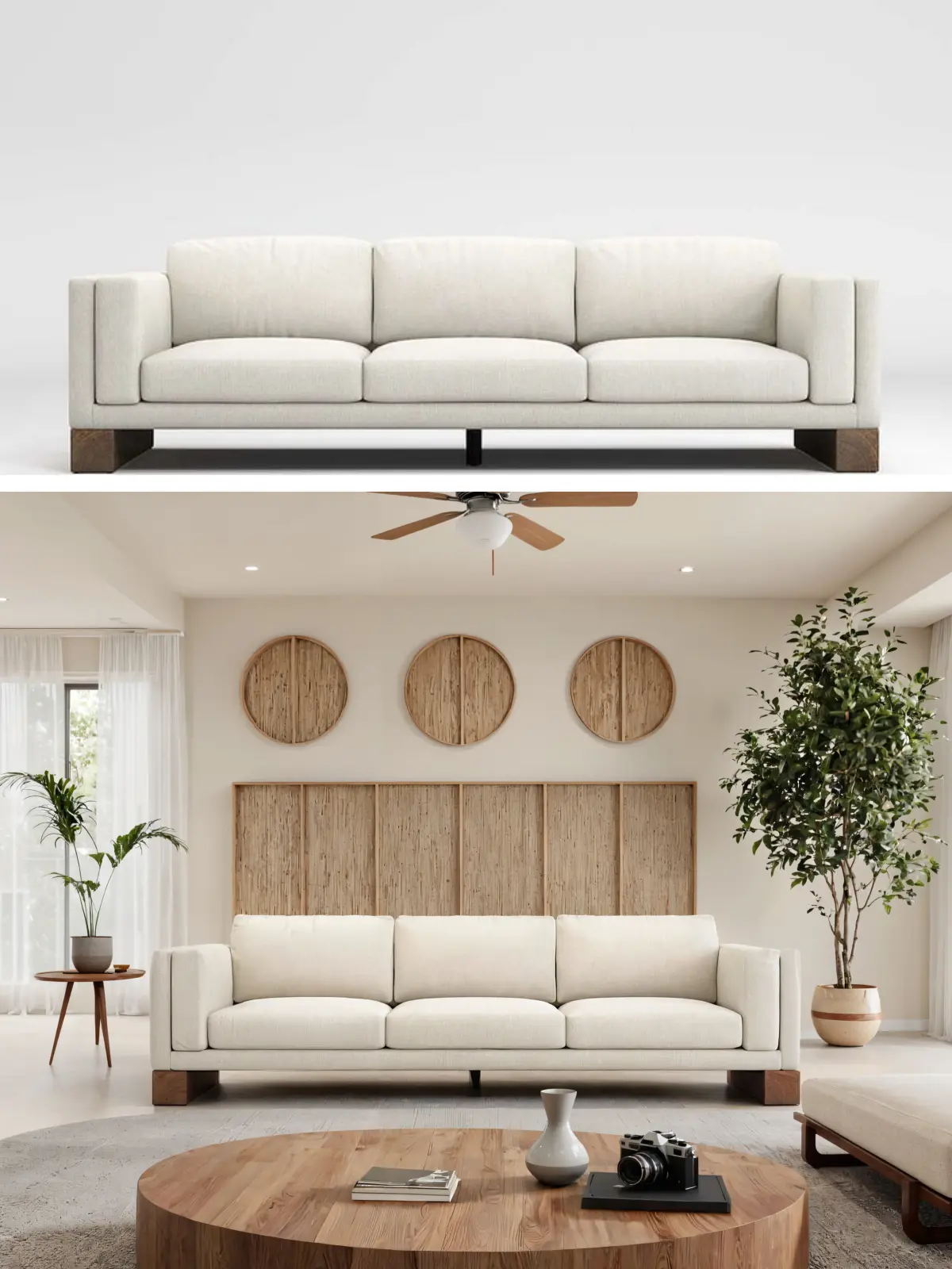 Indoor home decoration background replacement
