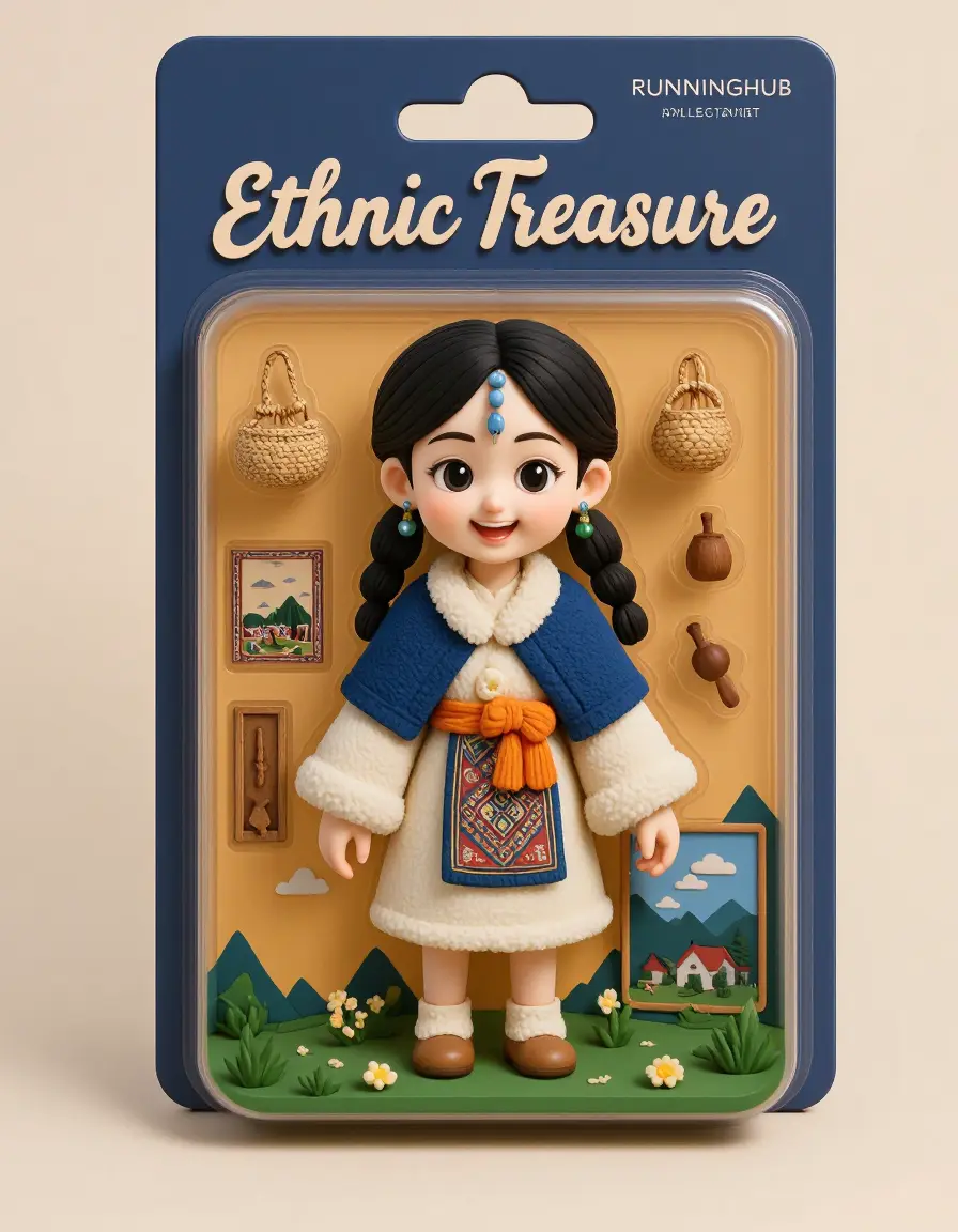 Cartoon 3D Collectible Doll