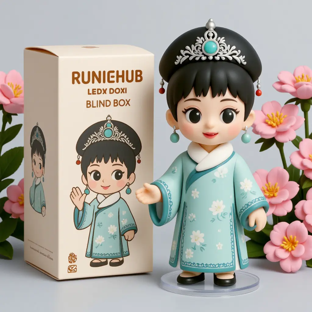 Cartoon 3D blind box figurine toy ornament