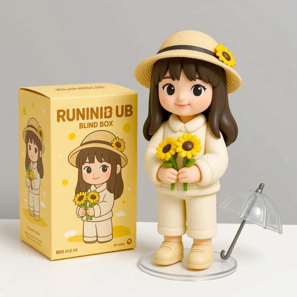 Cartoon 3D blind box figurine toy ornament