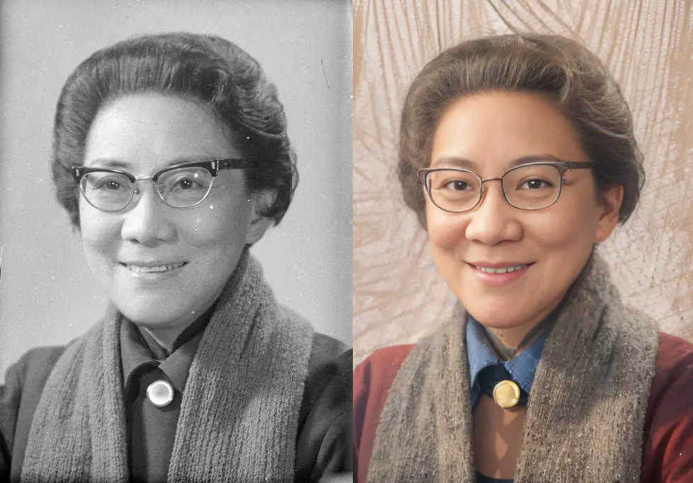 Old photo restoration scratch removal coloring revival version V3