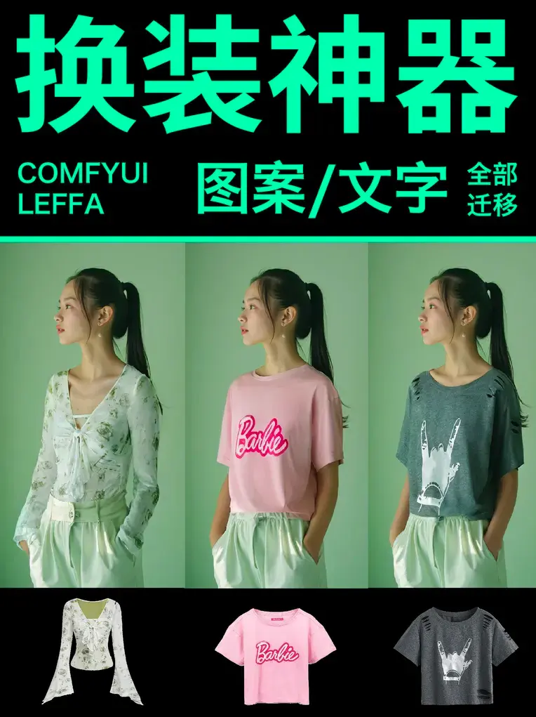 E-commerce clothing custom dressing Product background replacement