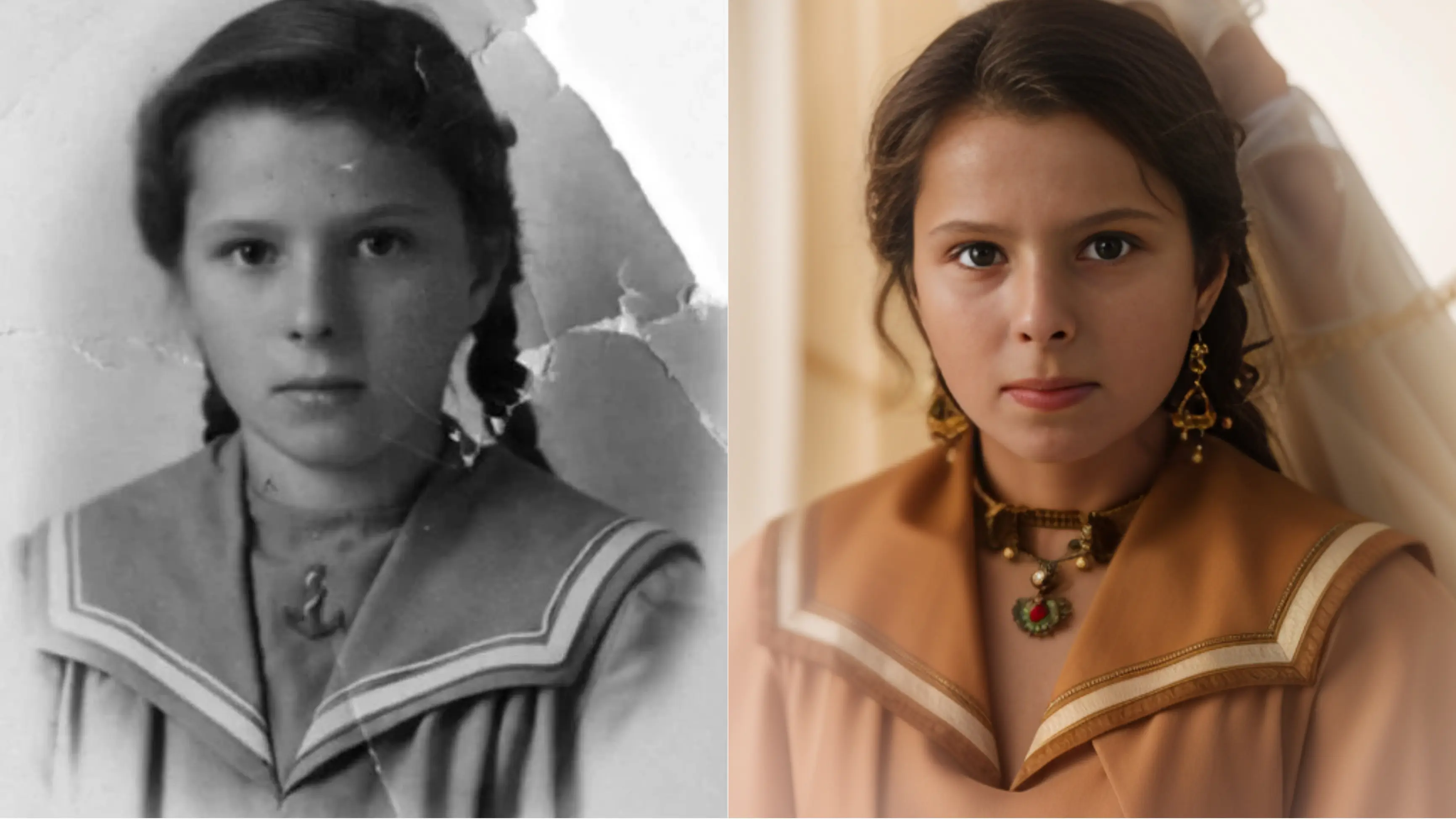 Old photo HD restoration and coloring V5