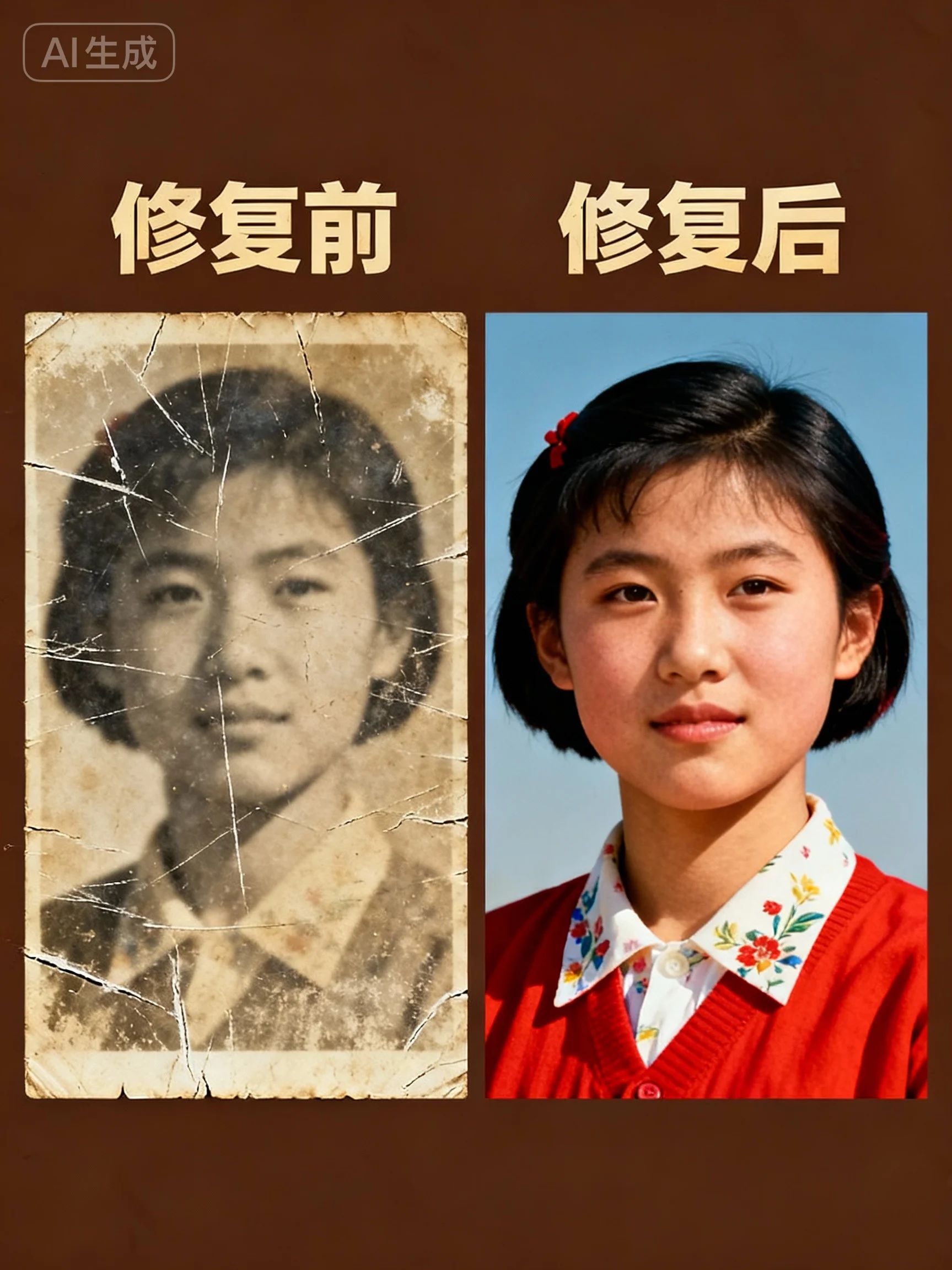 Old photo damage and scratch repair kontext model LORA
