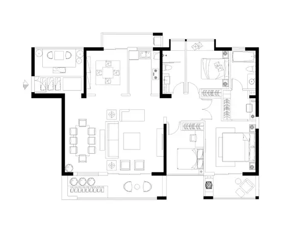 Floor plan model 3D visualization