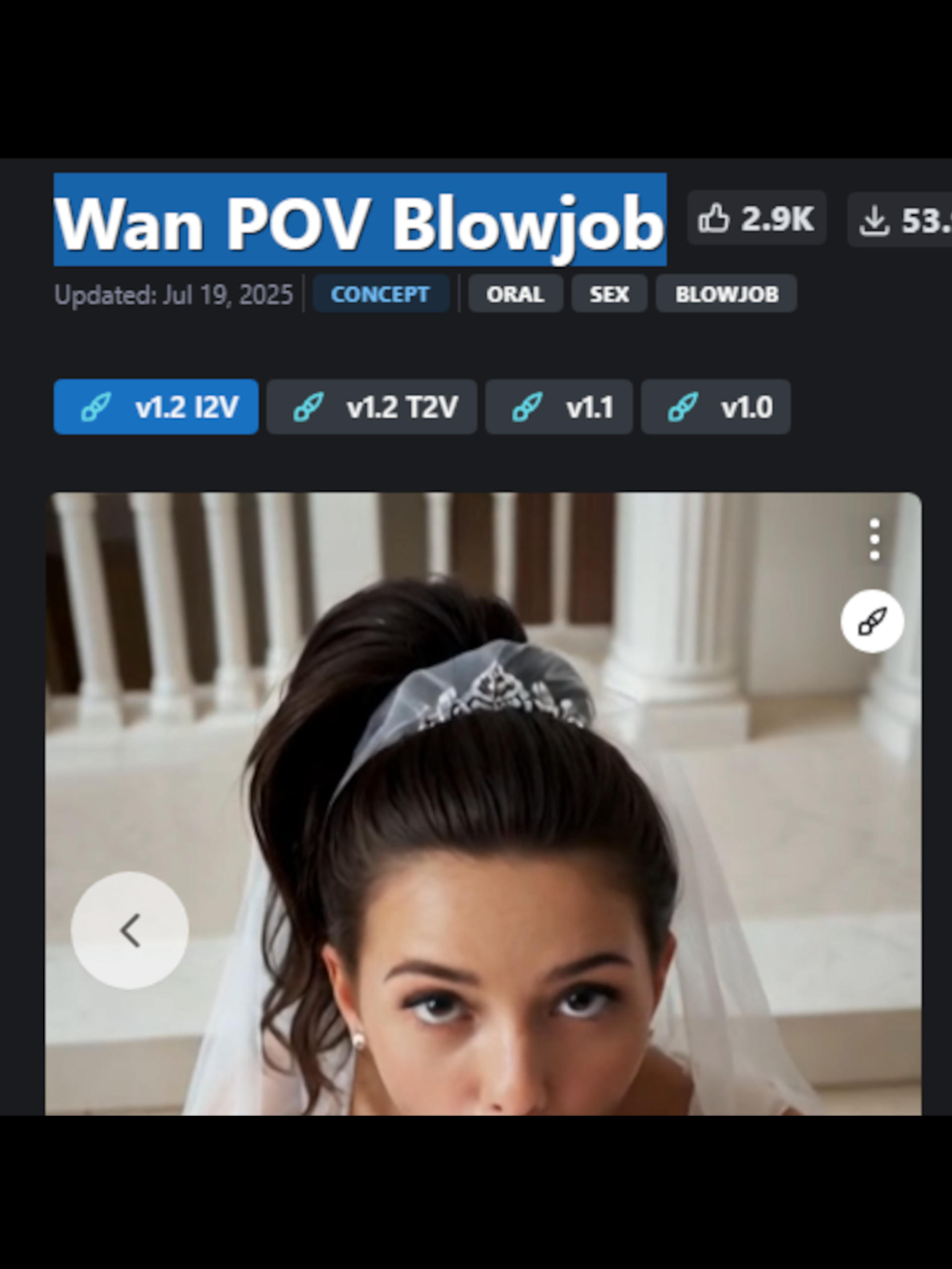Wan POV Blowjob (Photorealistic Cum)