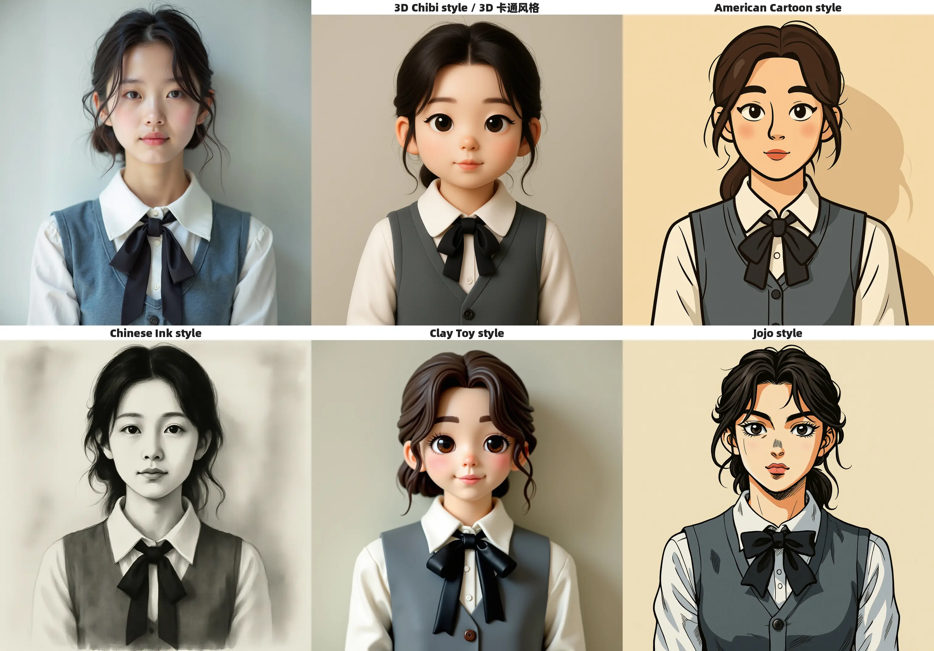Style Transfer Drawing | OmniConsistency (Latest Open Source 22 Styles, Consistency Model)