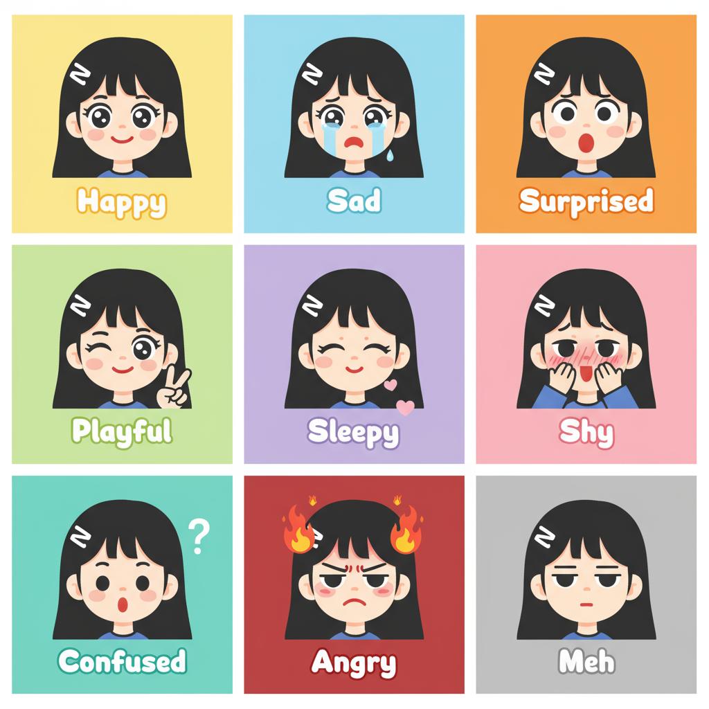 Character cartoon image emoji pack