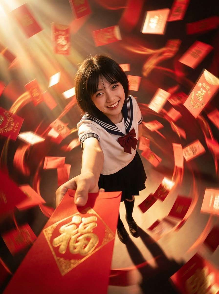 🍌New Year Red Envelope Tornado
