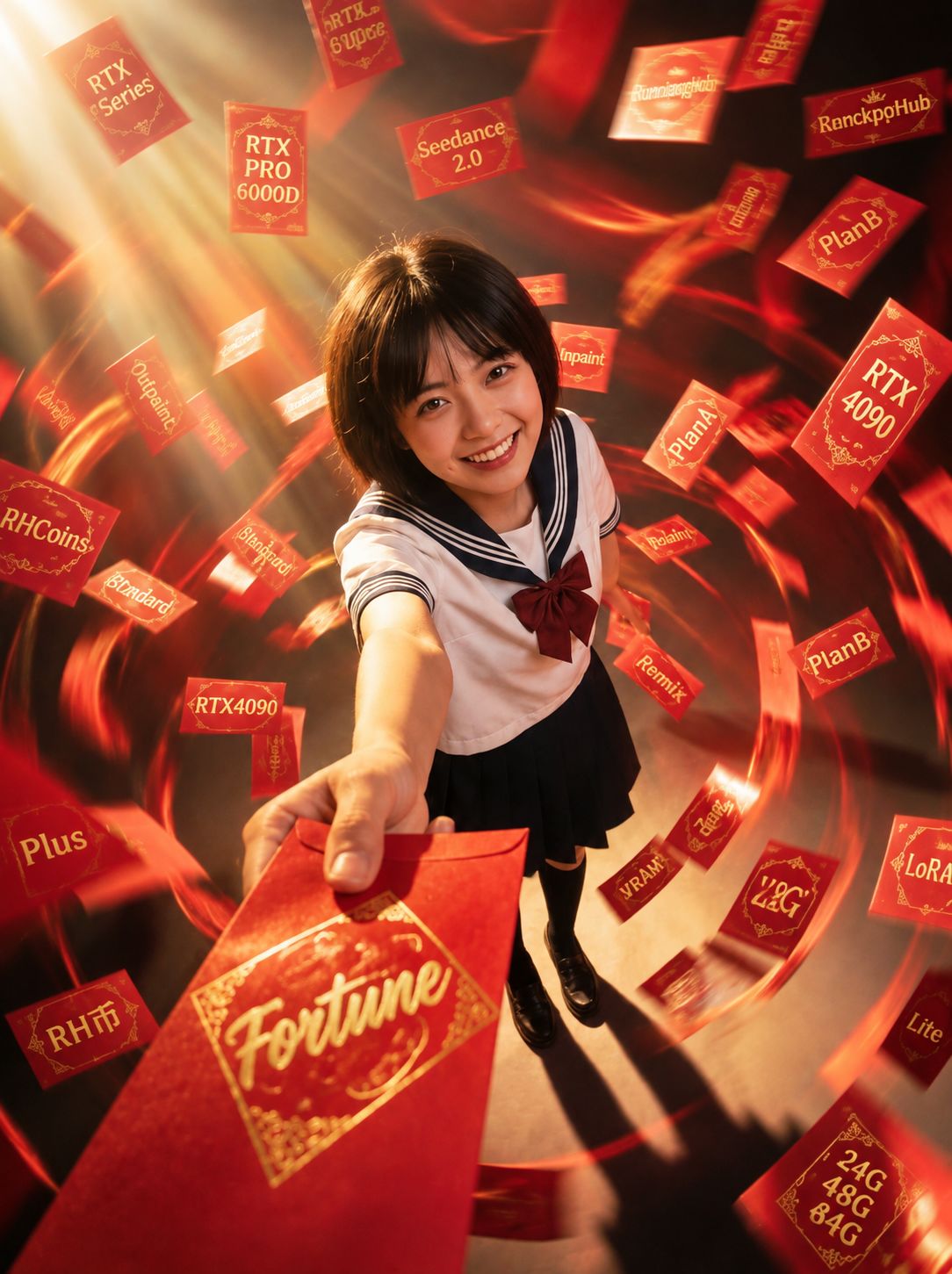 🍌New Year Red Envelope Tornado