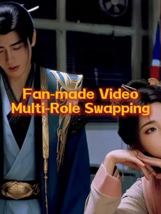 Secondary creation video: Multi-character transfer, action transfer