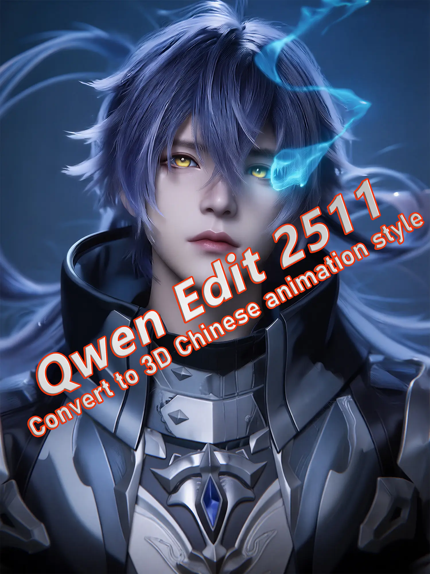 Qwen 2511_One-click conversion to 3D Chinese animation style workflow