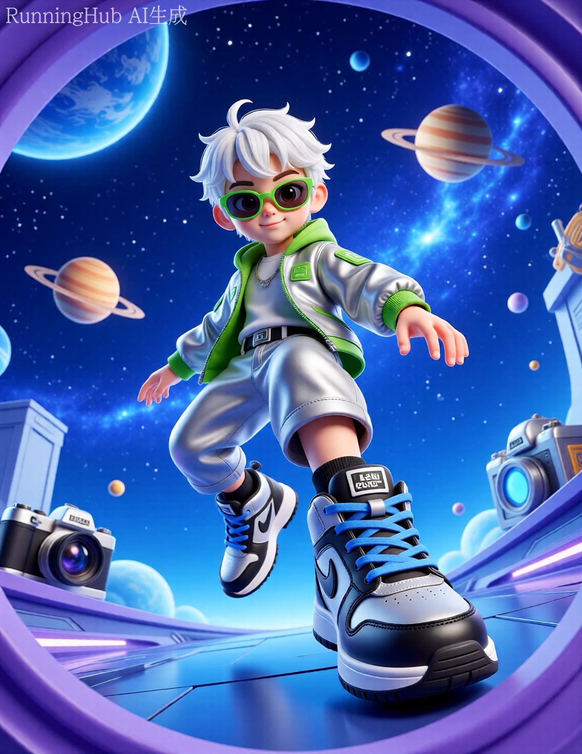 Qwen-3D Character Operation KV Poster