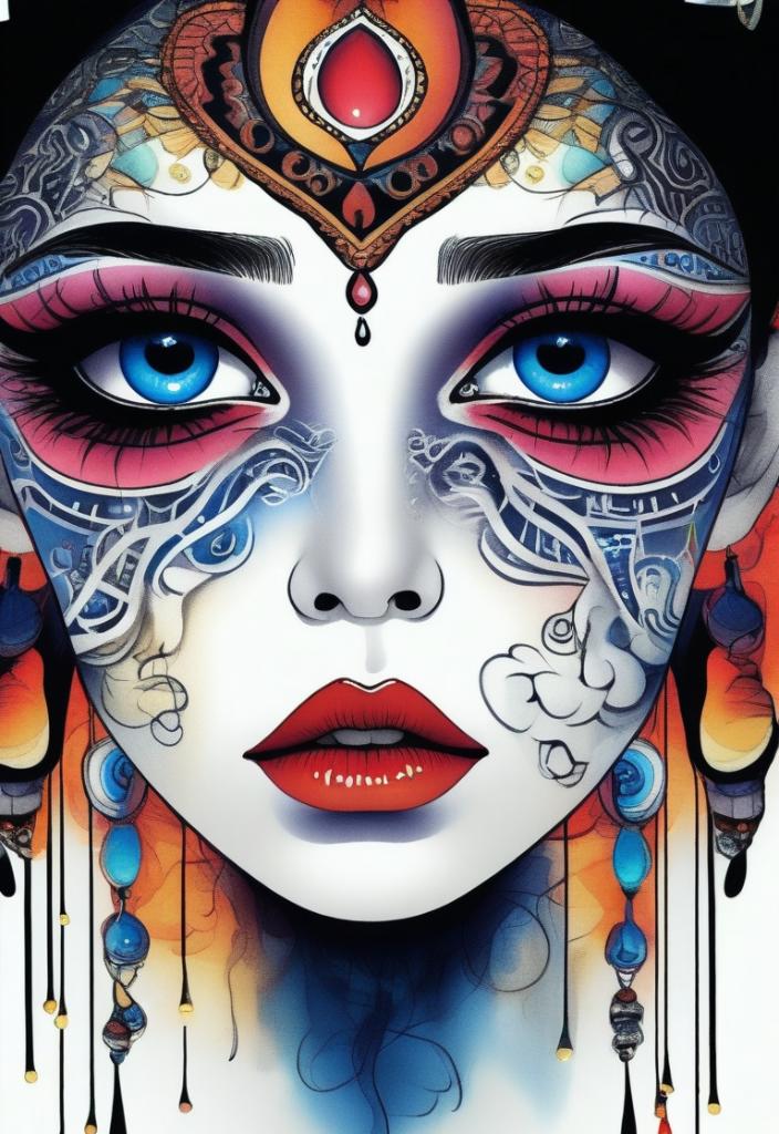 F1 mask face painting style 2
