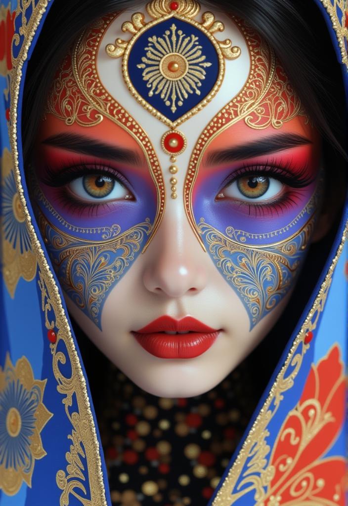 F1 mask face painting style 78