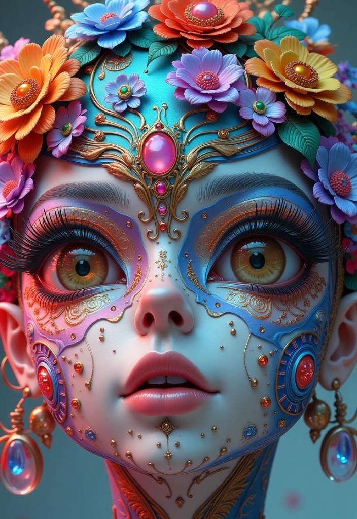 F1 mask face painting style 3