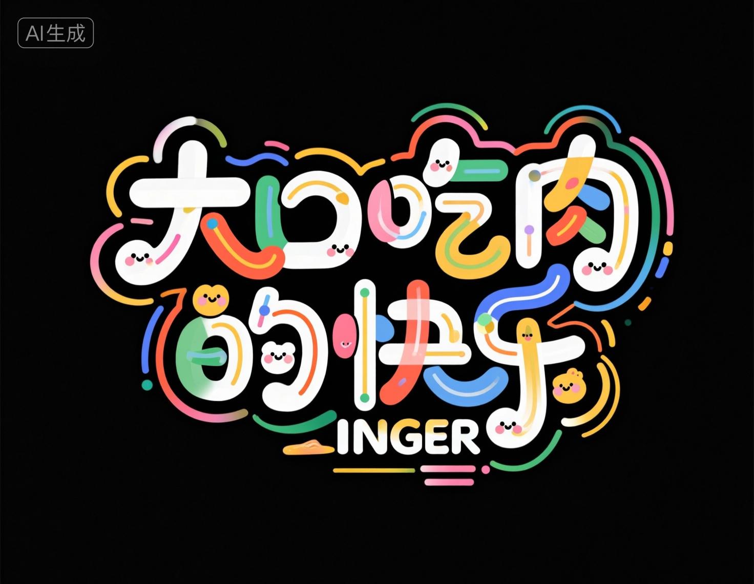 Qwen Qianwen_Title Font Design_Support Chinese Fonts