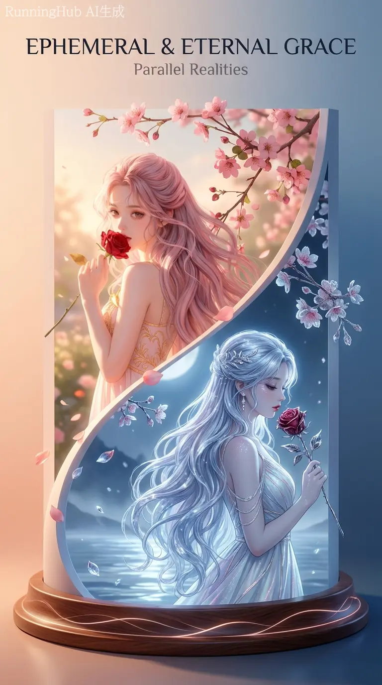 One-click parallel world segmentation miniature scene random layout portrait single image